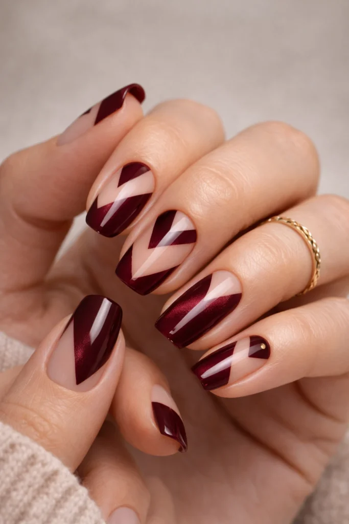 Burgundy Nails