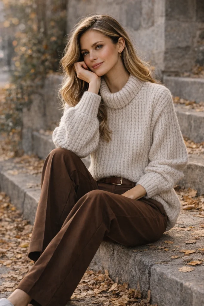 Chic Brown Pants