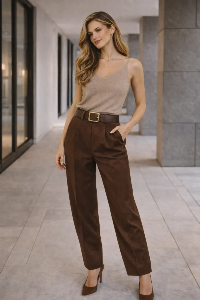 Chic Brown Pants