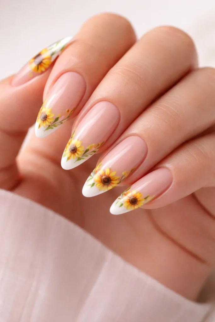 Sunflower Nails
