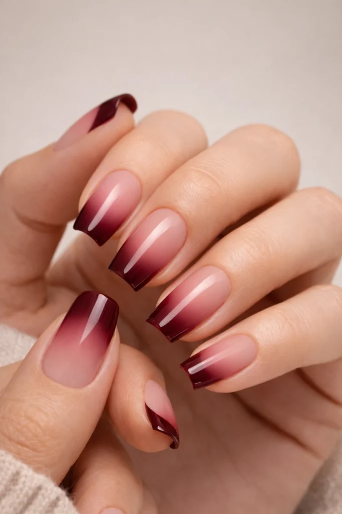 Burgundy Nails