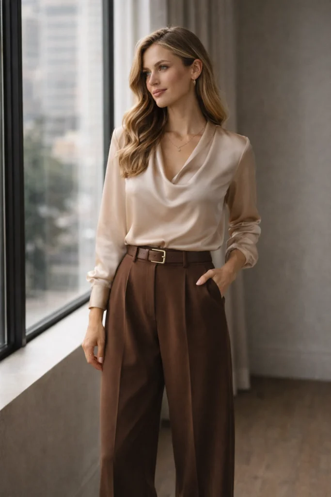 Chic Brown Pants