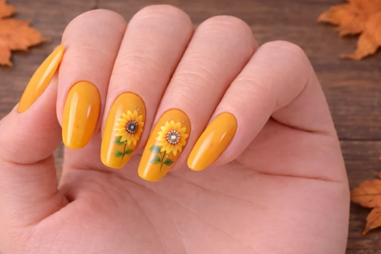 Sunflower Nails