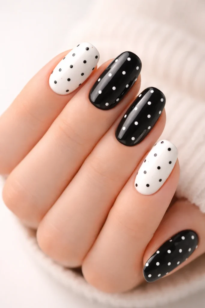 Polka Dot Nails