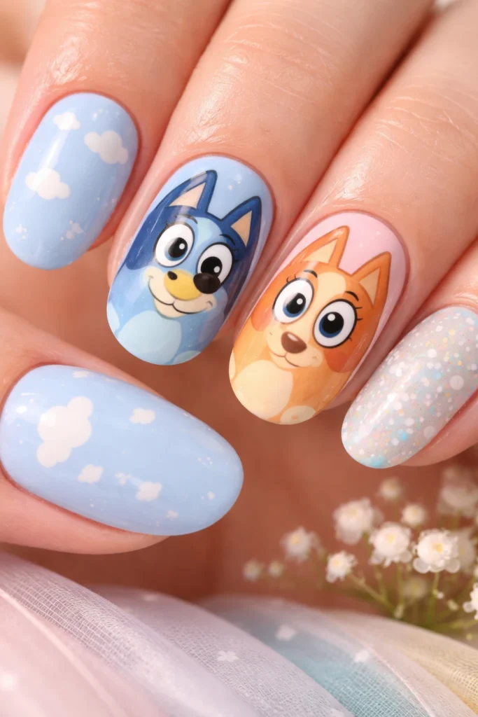 Bluey Nails Trends