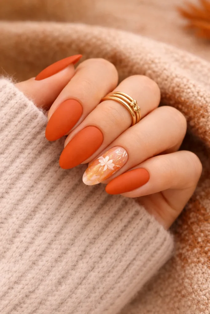 Orange Nails