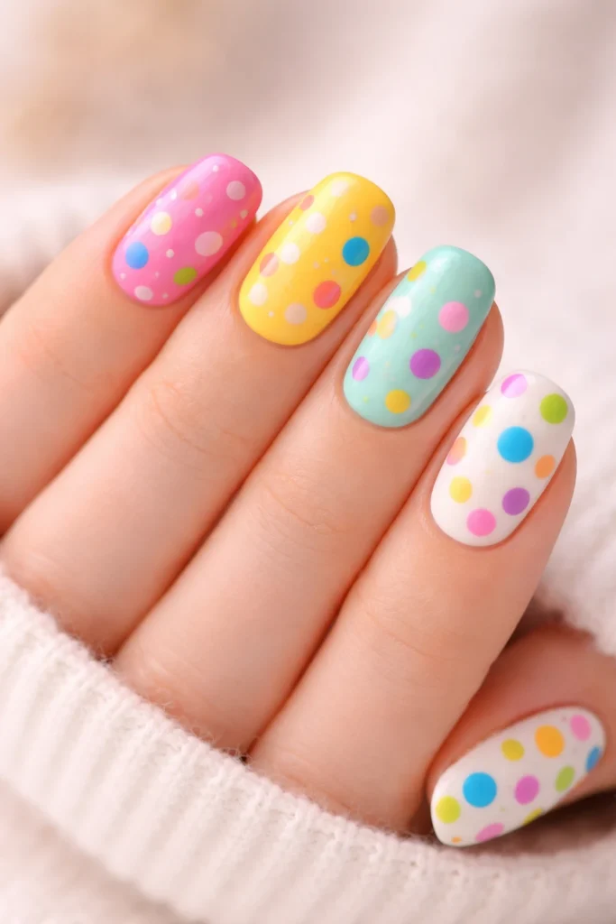 Polka Dot Nails