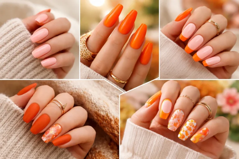 Orange Nails