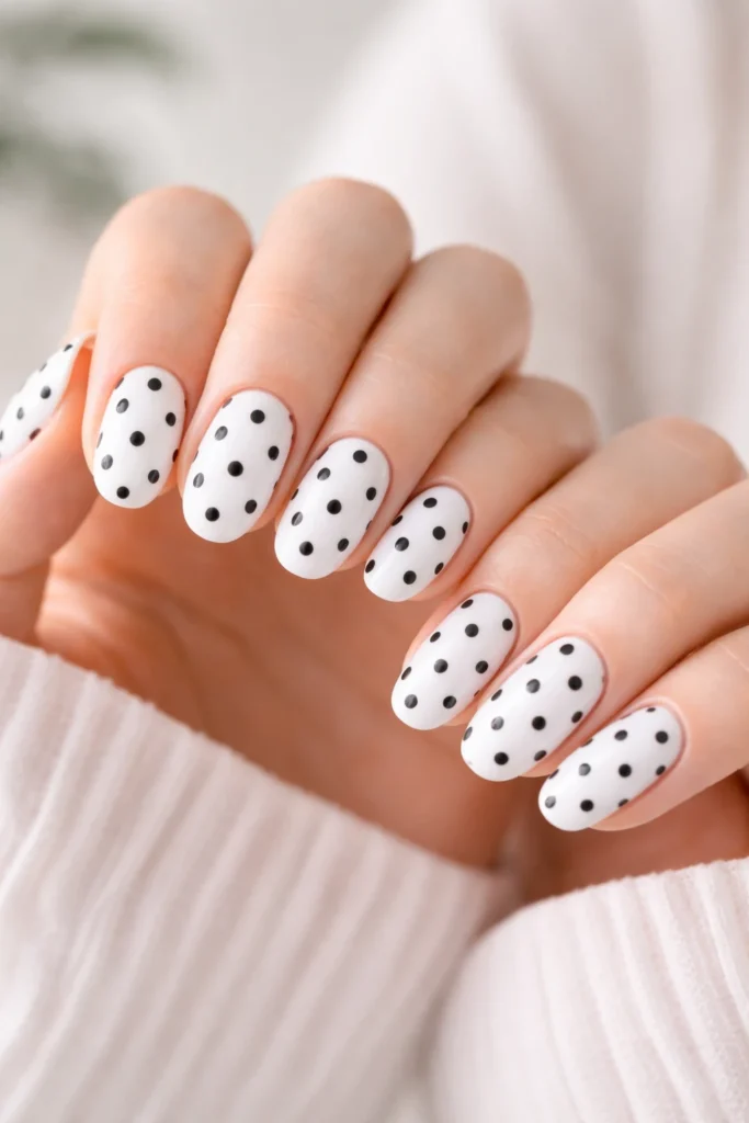 Cute Polka Dot Nails