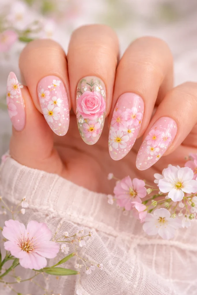 Spring Acrylic Nails
