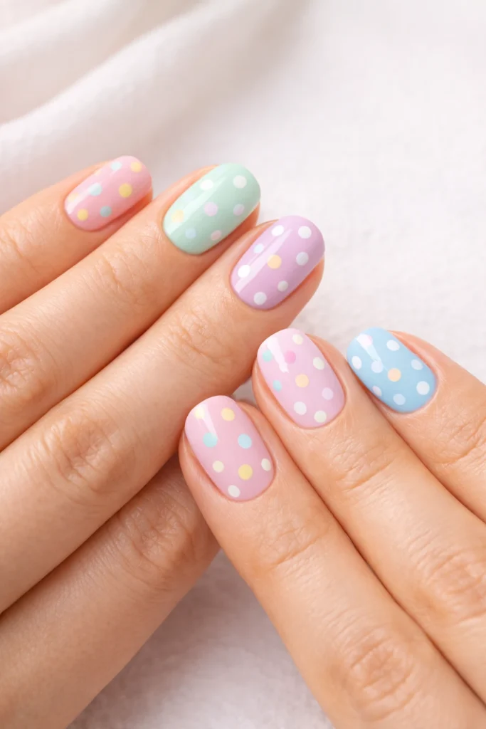Polka Dot Nail Designs