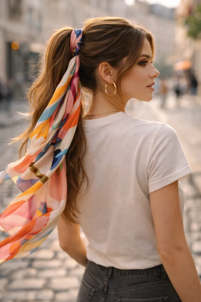 Silk Scarf Hair