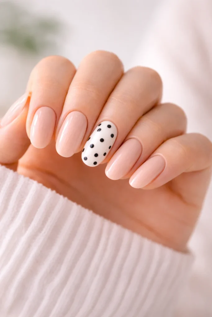 Cute Polka Dot Nails