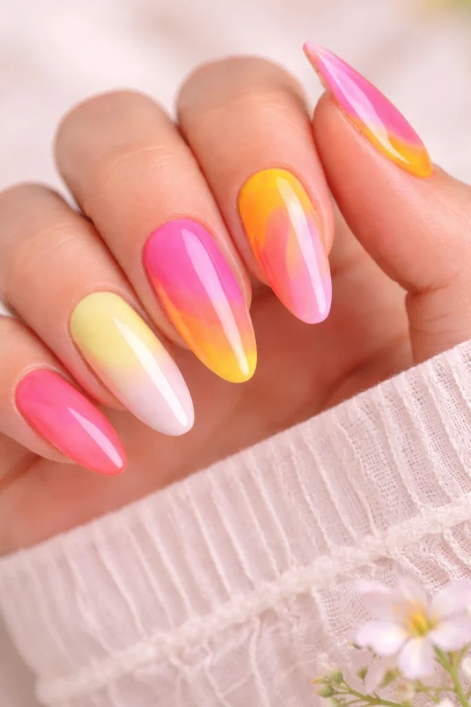 Spring Acrylic Nails