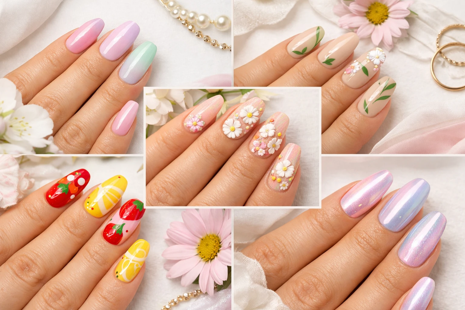 Spring Acrylic Nails