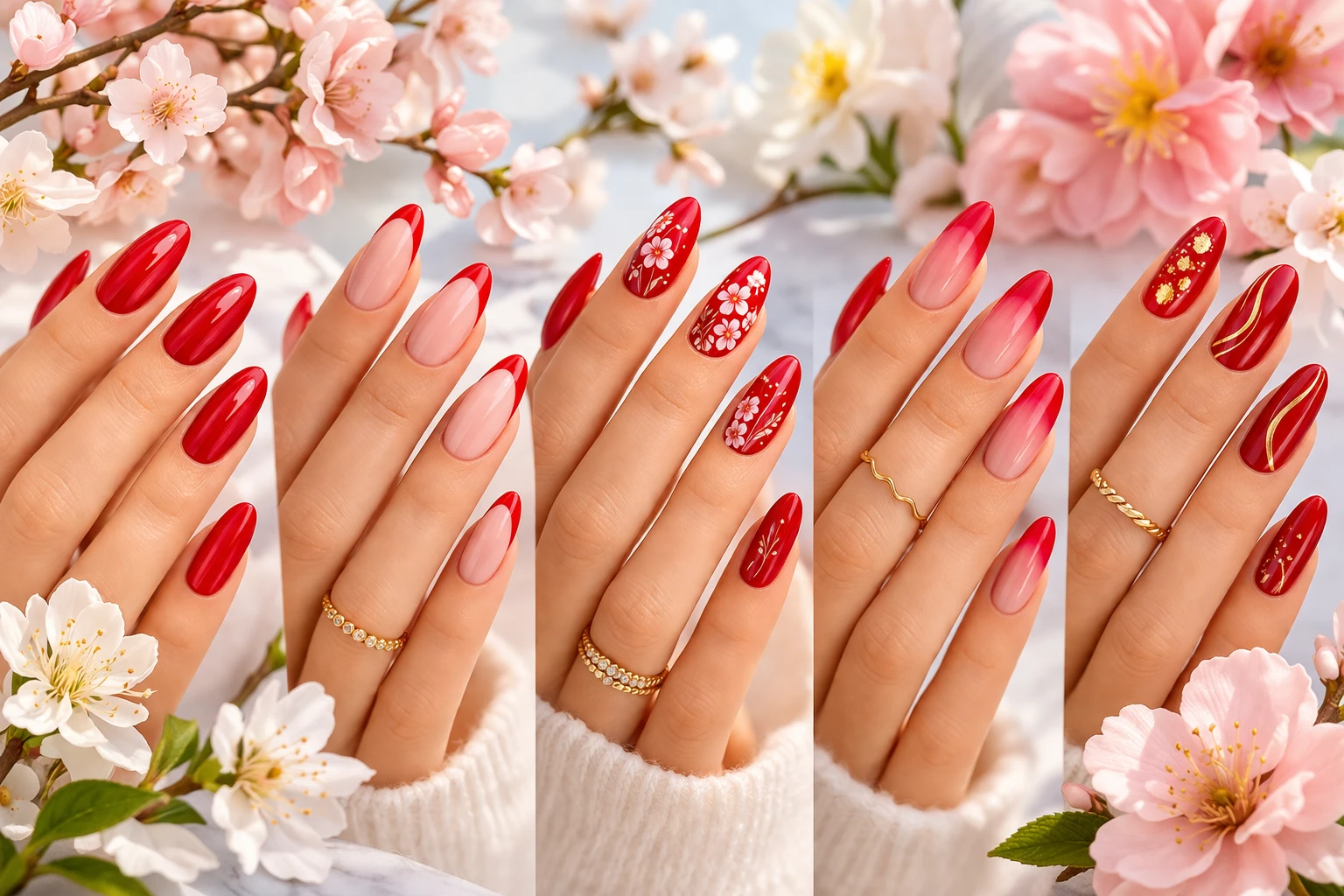 Spring Nails Red