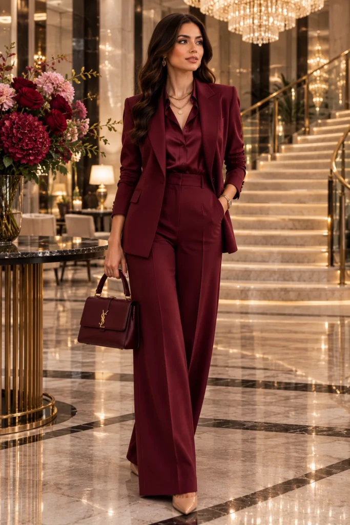 Burgundy Outfit