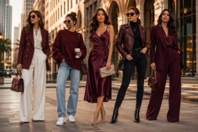 Burgundy Outfit