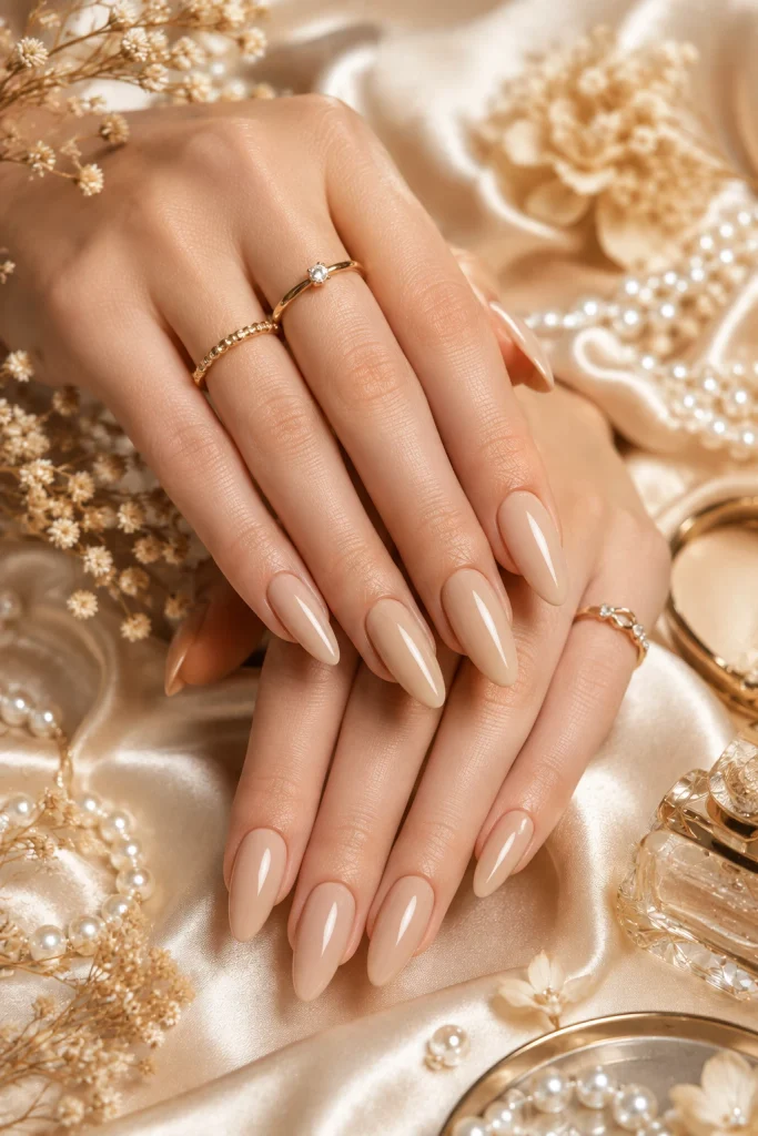 Nude Almond Nail