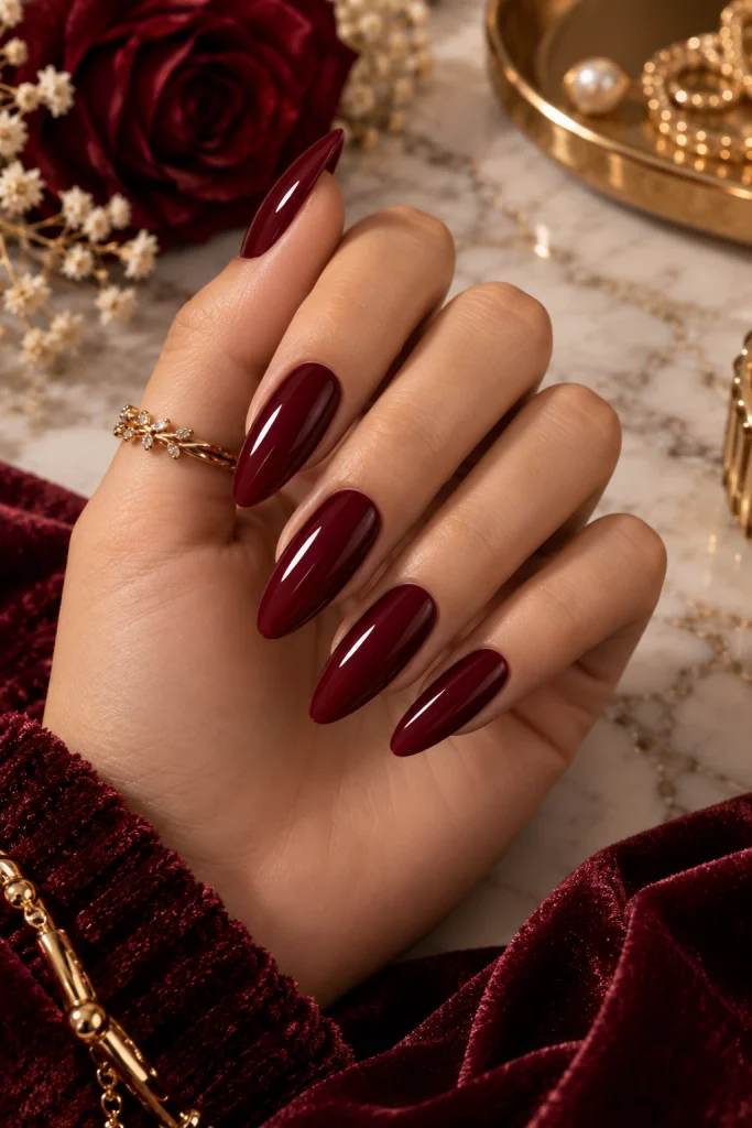 Burgundy Nail