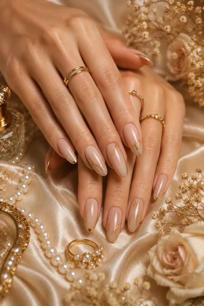 Nude Almond Nail