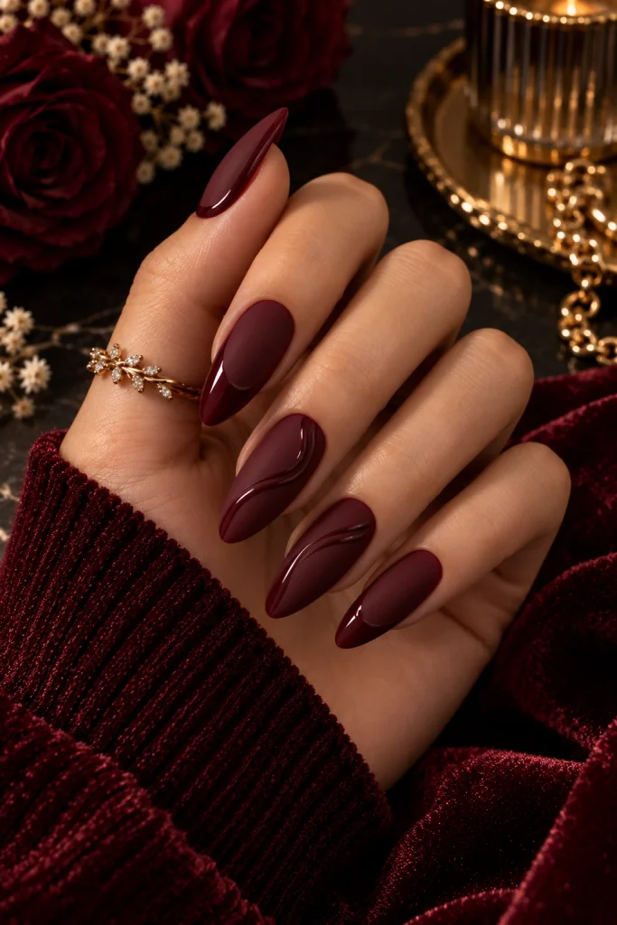 Burgundy Nail