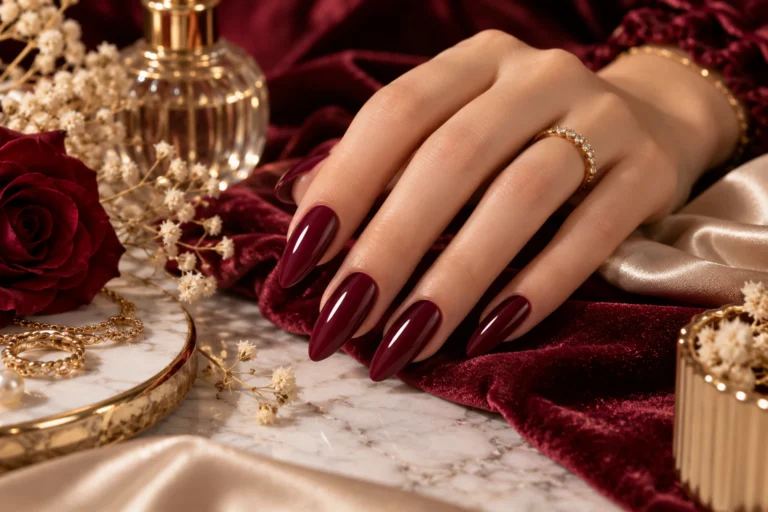 Burgundy Nail